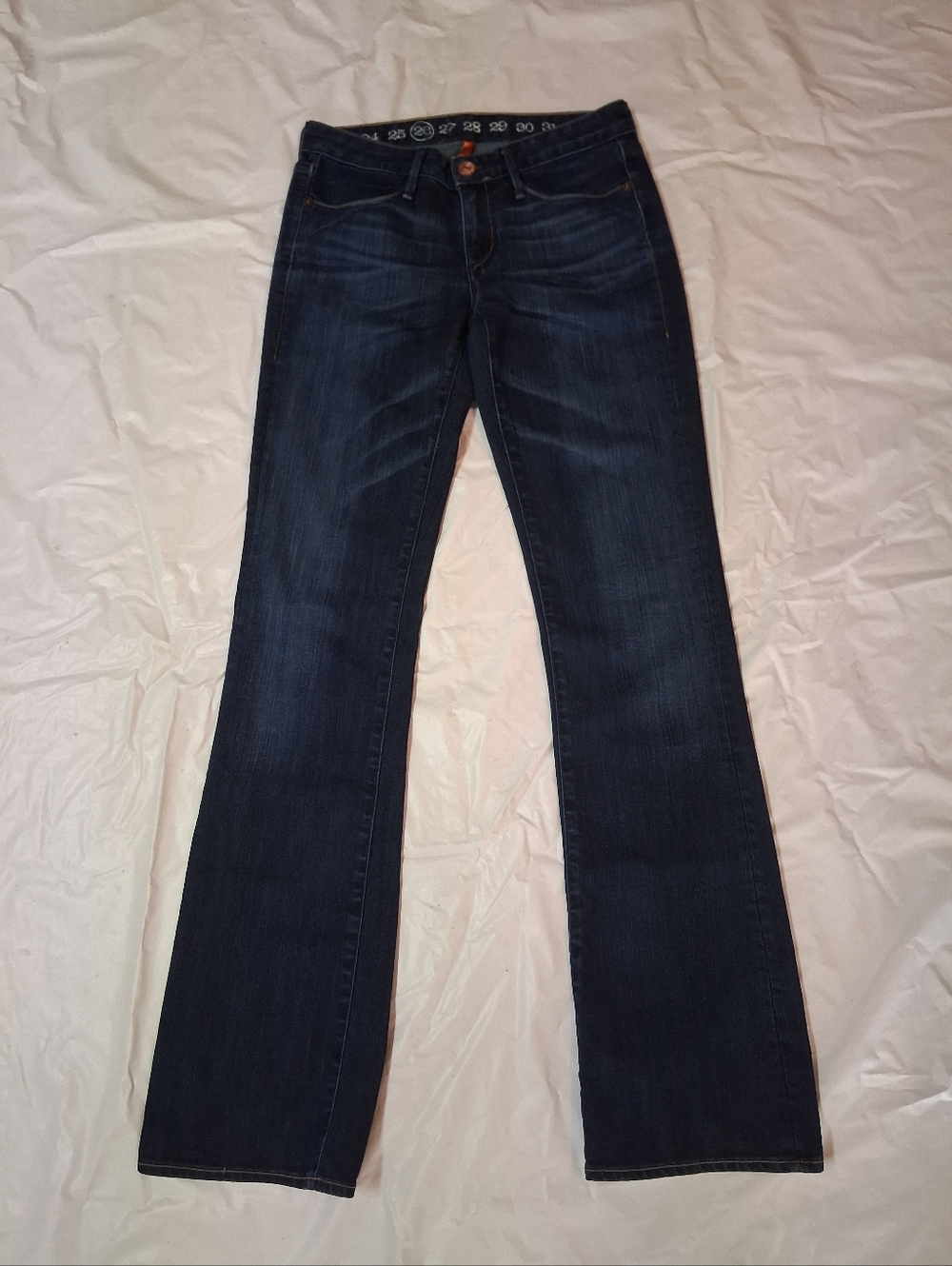 Earnest Sewn Women’s Dark Blue Bootcut Jeans Size 26 Preowned